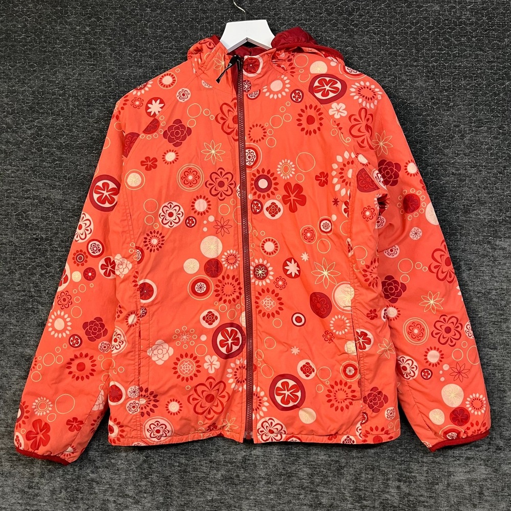 Patagonia Flip Side Reversible Jacket Womens M Pink Floral Good Hooded Puffer